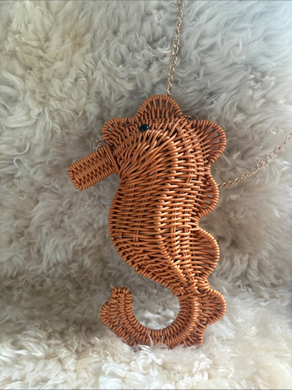 Tommy Bahama Woven Seahorse Accent in Tan